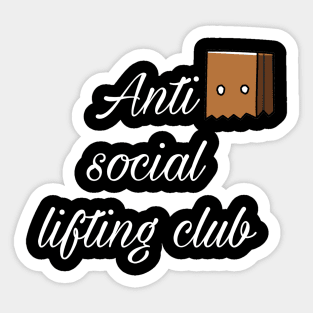 Antisocial lifting club Sticker